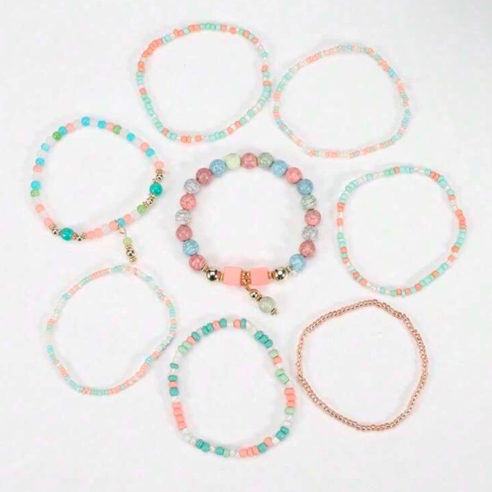 Multicolor Beaded Bracelet Set - Picture 3 of 4